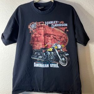 COPY - Harley-Davidson Men’s Vintage Holoubek Black Distressed Tee Shirt. Size …